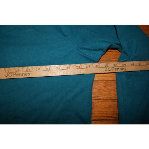 VINTAGE Croft & Barrow Teal Chamois Cloth Shirt Mens XL Hunting Utility 90s USA - Picture 7 of 10